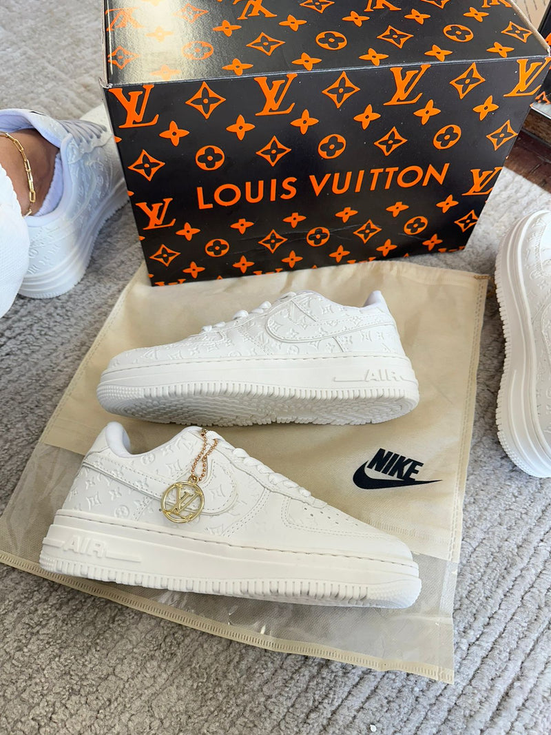 NIKE AIR FORCE LOUIS VUITTON BRANCO