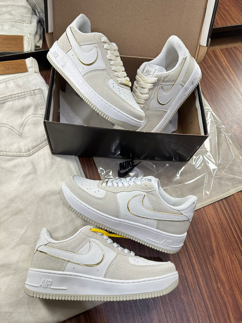 NIKE AIR FORCE LUXO PRIME BRANCO PRATA