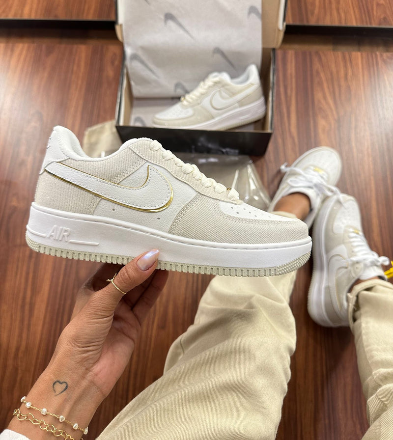 NIKE AIR FORCE LUXO PRIME BRANCO PRATA