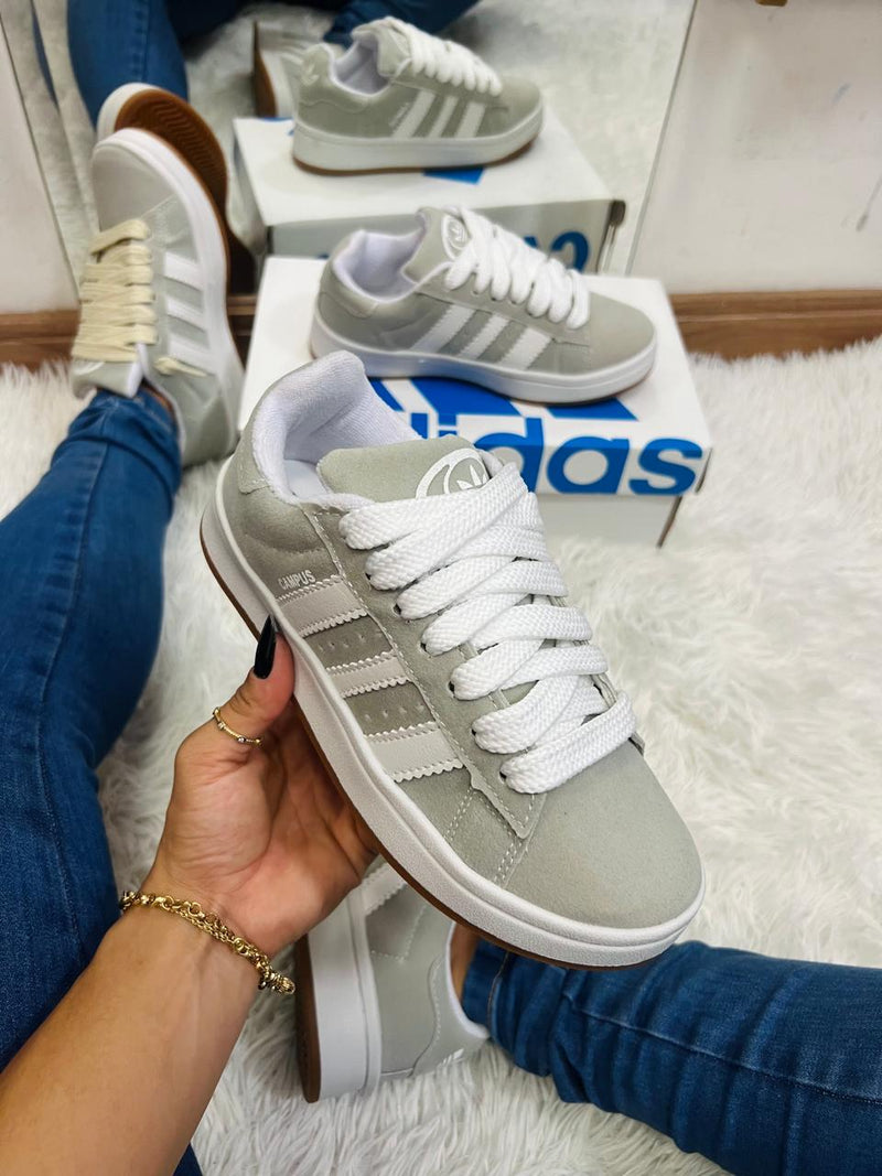 ADIDAS CAMPUS CINZA BRANCO