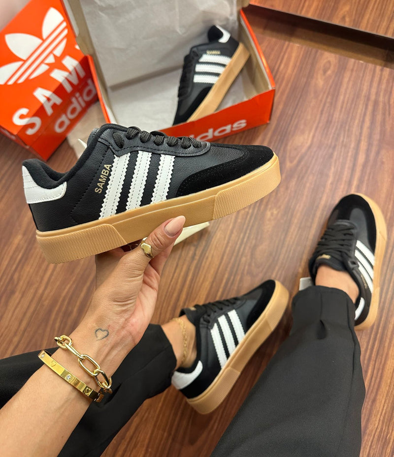 ADIDAS SAMBA RETRO PRETO CREPE