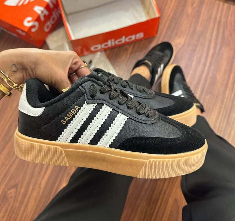 ADIDAS SAMBA RETRO PRETO CREPE