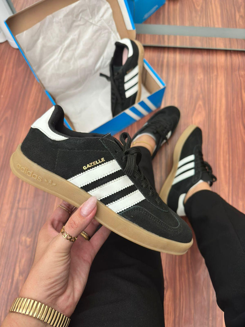 ADIDAS SAMBA COURO PRETO LATEX