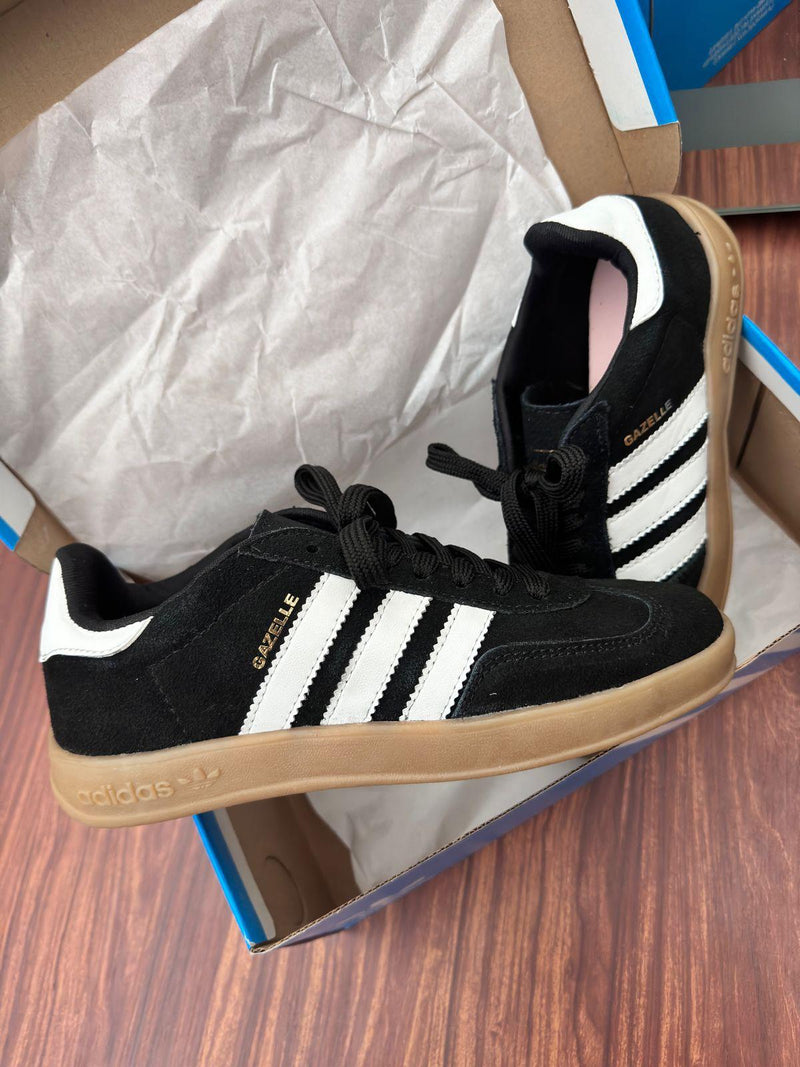 ADIDAS SAMBA COURO PRETO LATEX